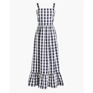 J. Crew Cotton Gingham Maxi Dress